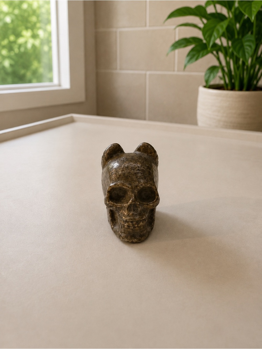 Pyrite Skull w/Horns
